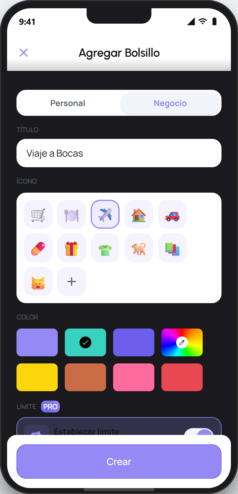 Sección Compartir del Bolsillo